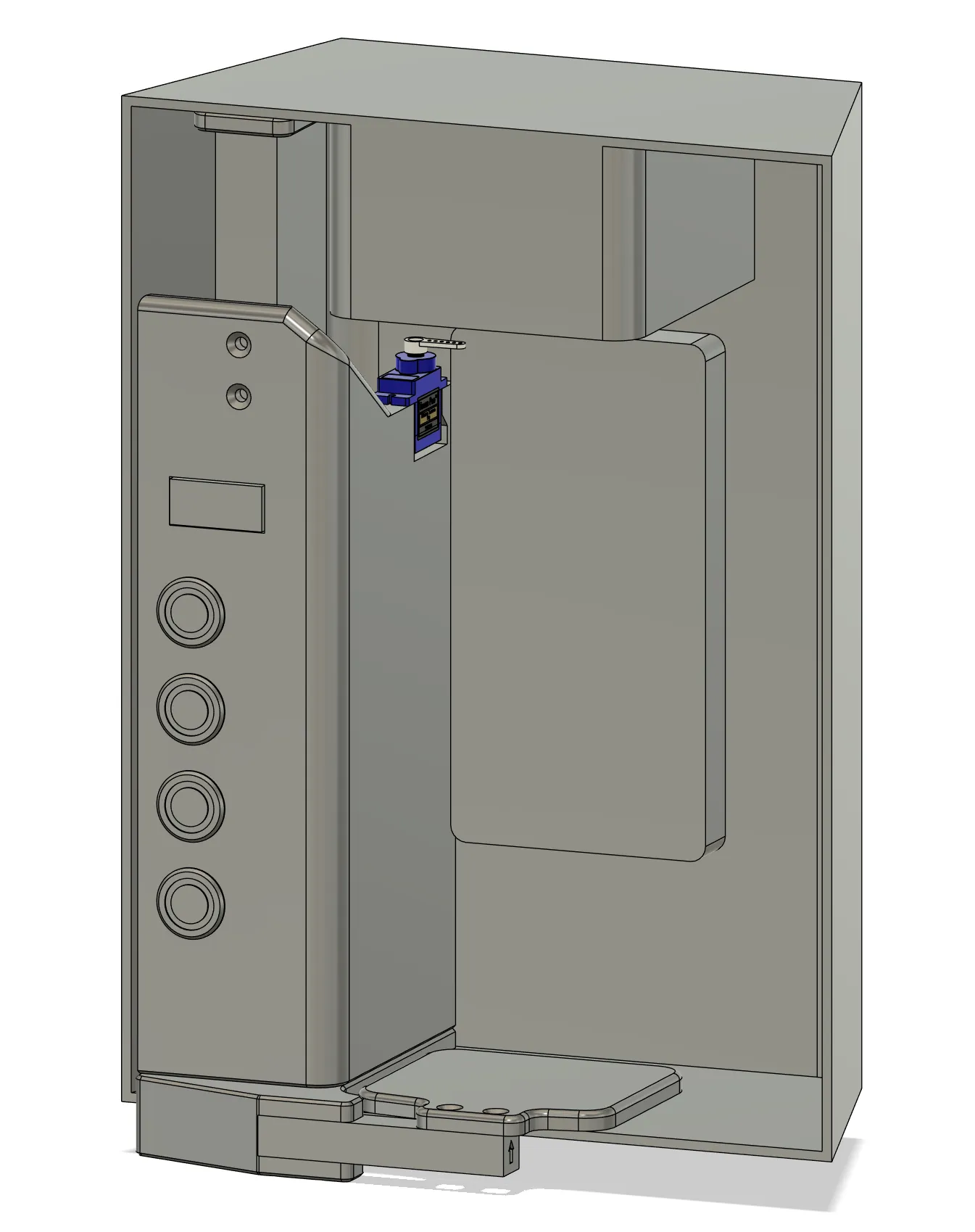 Fridge Cubby Model with Parts