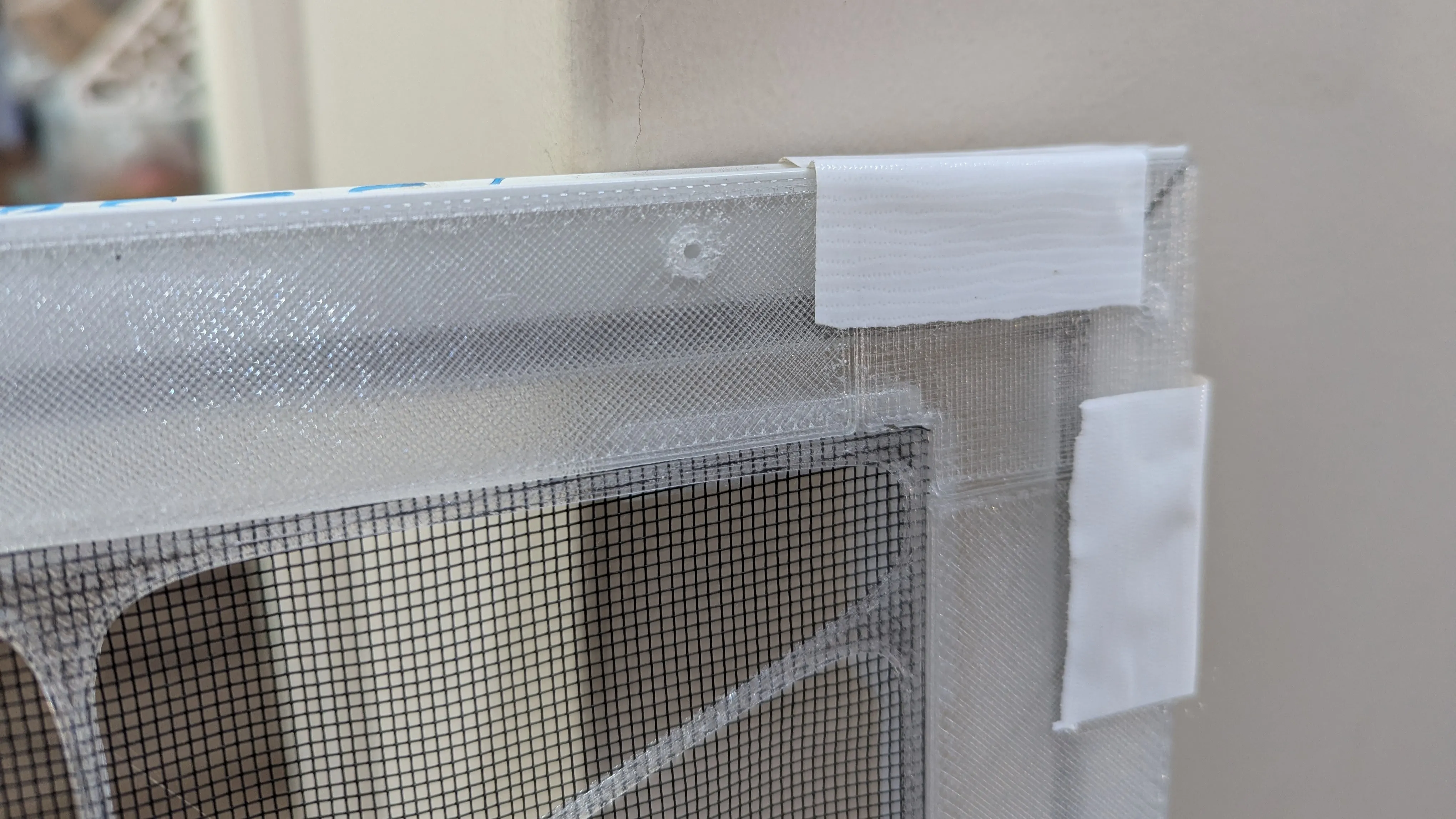 Mounting holes, close up