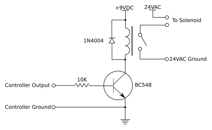 Sprinkler Relay Schematic