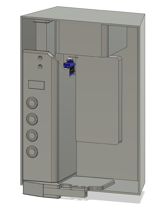 Fridge Cubby Model with Parts