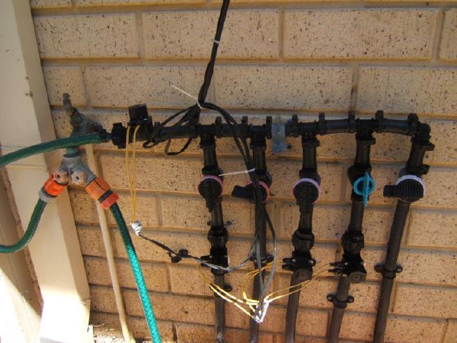 Sprinkler Manifold with solenoids